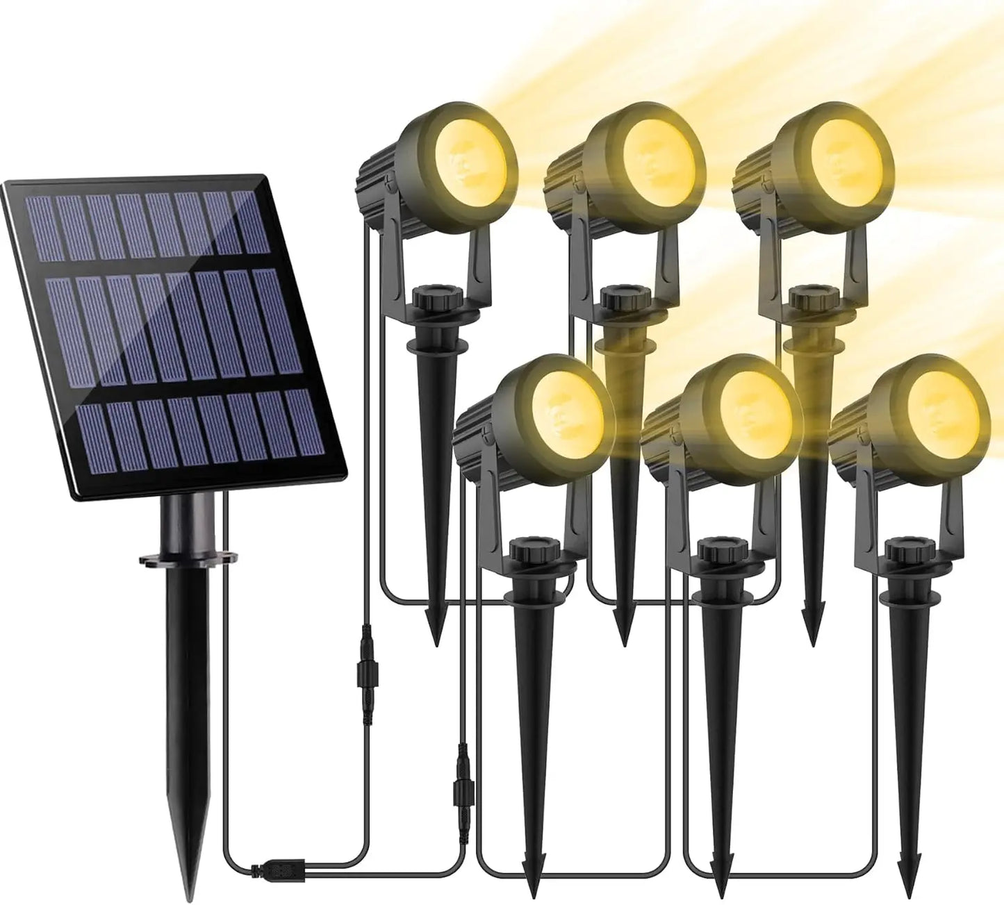 3000K/RGB Solar LED Light Outdoor Solar Spotlight Solar Garden Light Outdoor IP65 Waterproof Solar Power Light Wall Light