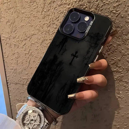 Cybersigilism Gothic Coquette Acrylic Silicone Hard Cover Frosted Case for iPhone 17 Air 16 E 15 14 Plus 13 12 Mini 11 Pro Max