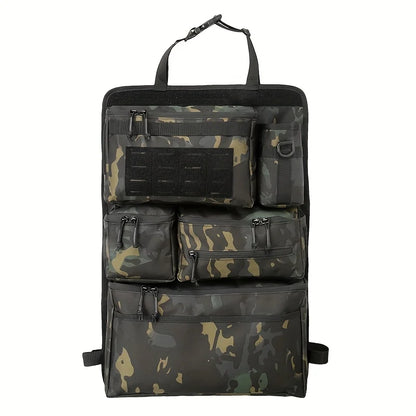 Multifunctional luggage organizer and storage bag, tactical storage bag for car rear seats, hanging rear seat bag