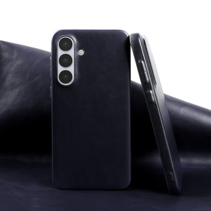 Premium Genuine Leather Back Case For Samsung Galaxy S25FE S26 S25Ultra S24 S23 S22 Business Full Covered Protective Phone Cases