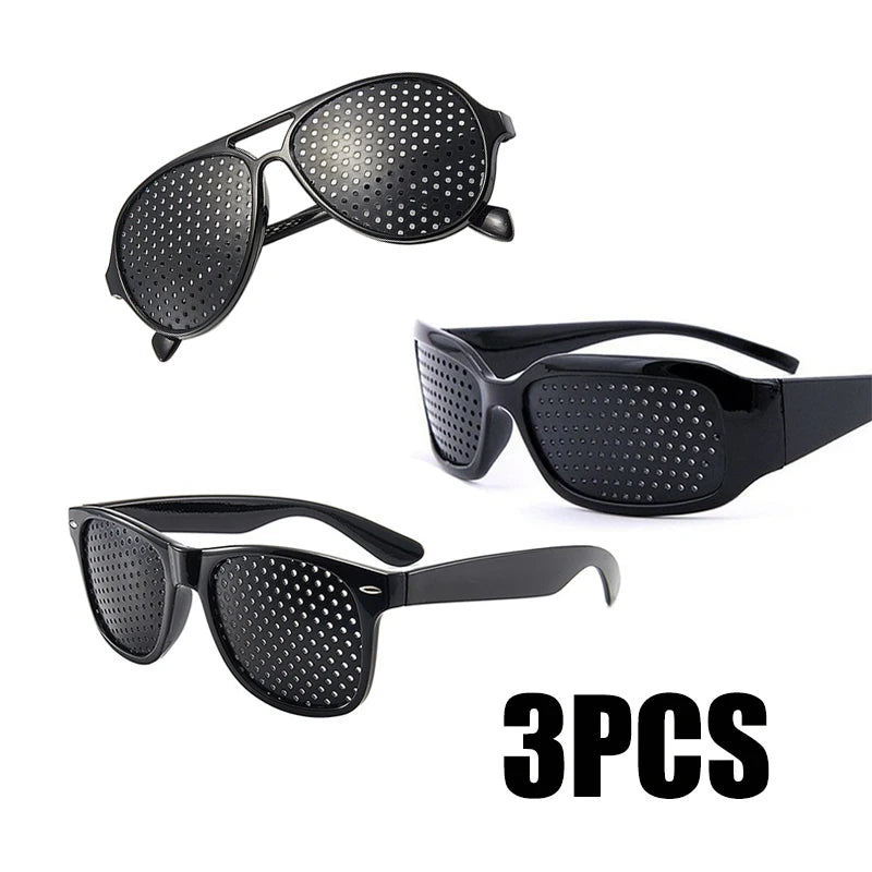 Anti-myopia Astigmatism Glasses Vision Correction Fatigue Pin Hole Glasses With Holes For Men Women Eyesight Improvement Eyewear