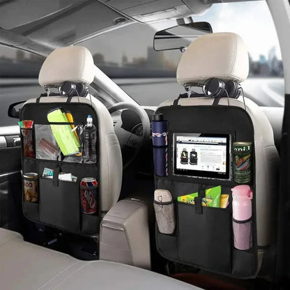 Car Back Seat Organizer with Tablet Holder and Kick Mat Protection