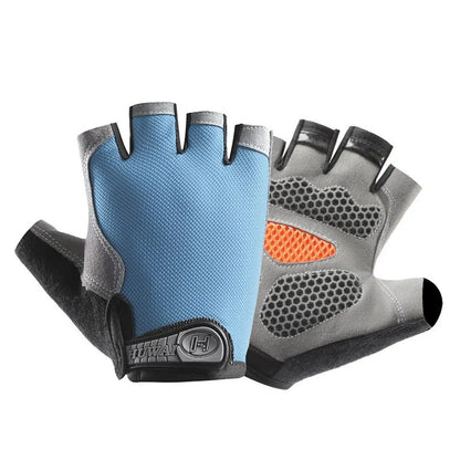 Gym Gloves Women Men Weightlifting Dumbbell Fitness Sport Training Exercise Gloves Non Slip Breathable Fingerless Cycling Gloves