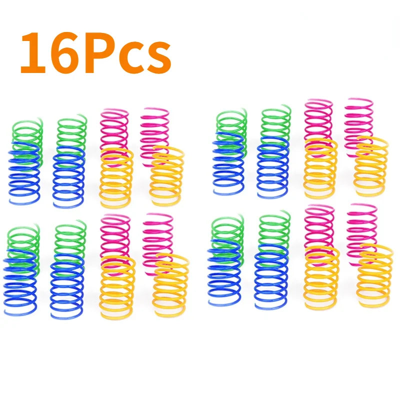 Colorful Spiral Spring Cat Toys – Bouncy Coil Play Set