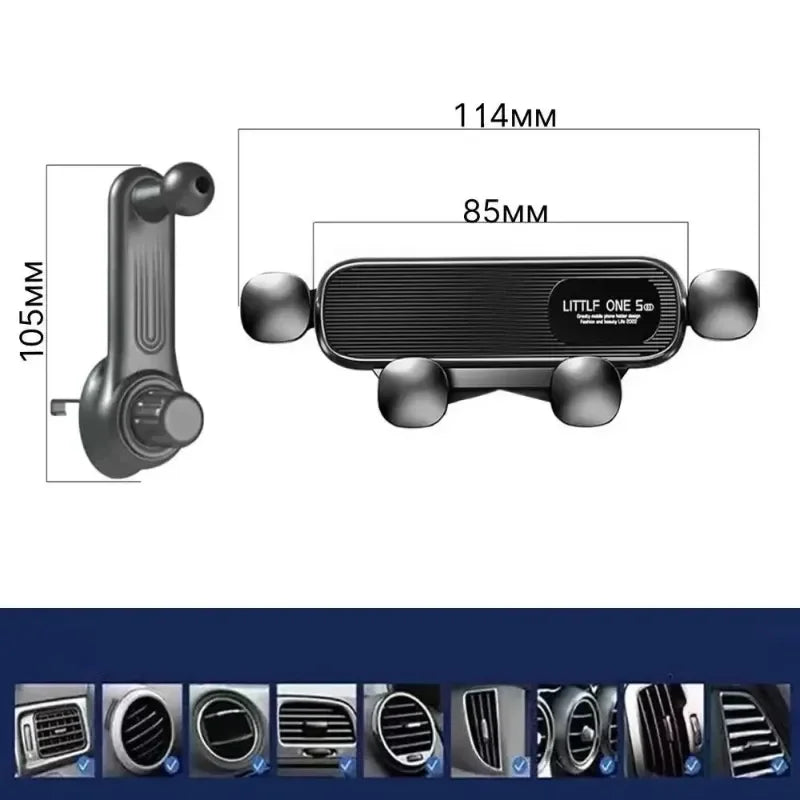 Car Phone Holder Air Vent Clip Mount Universal Mobile Stand for GPS Support Compatible with iPhone 13/12 pro Xiaomi Samsung
