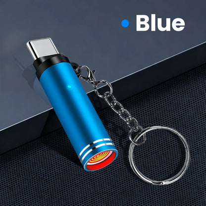 Type-C Mobile Cigarette Lighter Adapter Air Blowing Cigarette Lighter Outdoor Safety Portable Mini Cigarette Lighting Artifact