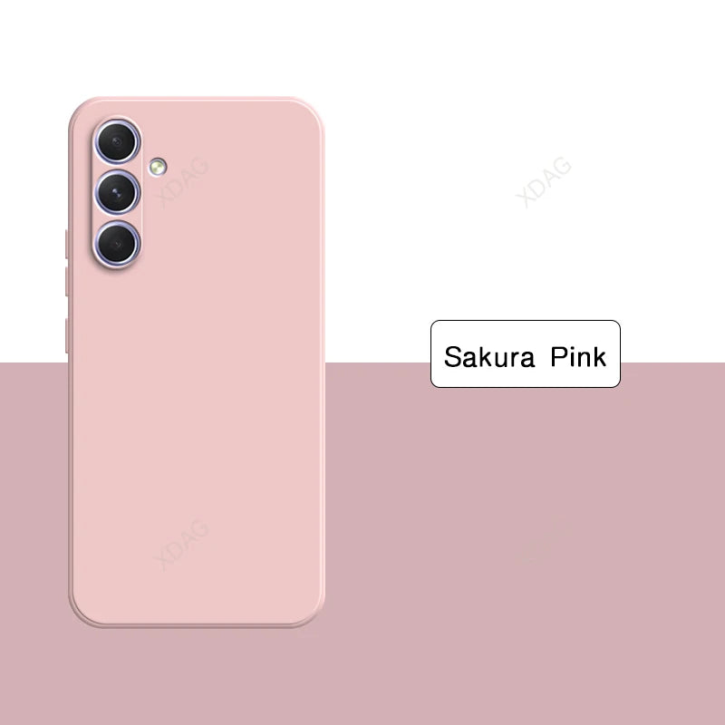 Original Solid Color Back Cover for Samsung Galaxy A54 A34 A24 A14 A04 A04S A73 A53 A33 A23 A13 4G 5G Liquid Silicone Phone Case