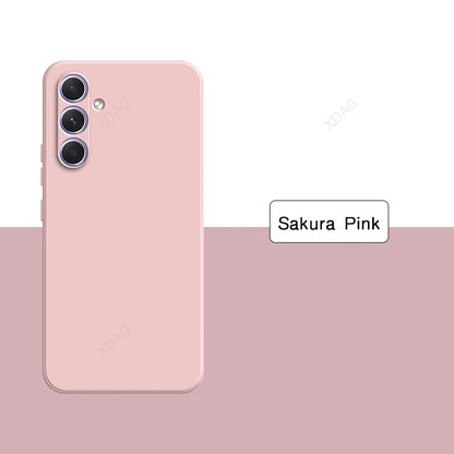 Original Solid Color Back Cover for Samsung Galaxy A54 A34 A24 A14 A04 A04S A73 A53 A33 A23 A13 4G 5G Liquid Silicone Phone Case