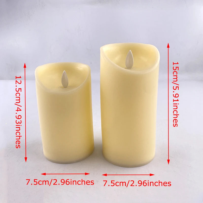 Moving Wick LED Candle Glowing Dancing Flame Candles Kid & Pet Safe Decoration Wholesale Electric Candle for Wedding Party Decor