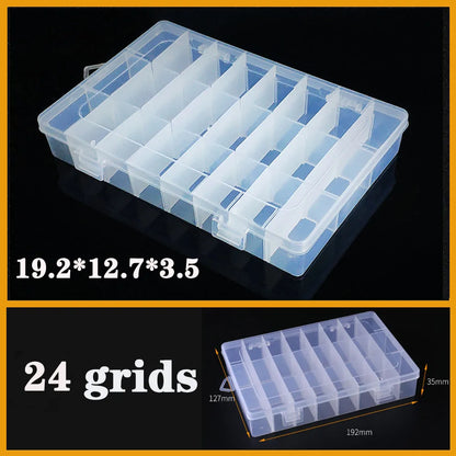 Transparent Plastic Screw Compartment Box – Jewelry, Earring & Tool Storage Organizer
