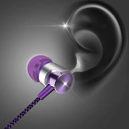 3.5mm Wired In-Ear Earphones Noise Cancellation HiFi Stereo Sports Gaming Music Headphones With Mic Headset For Phone MP3 MP4