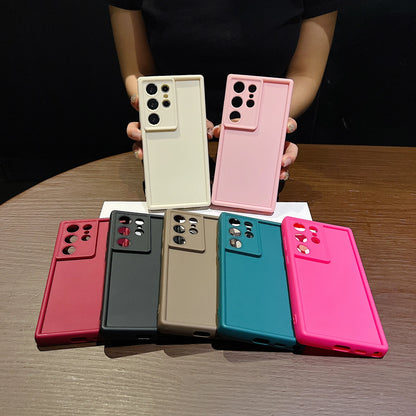 Soft TPU Case For Samsung Galaxy A56 A55 A54 A53 A35 A15 A16 A25 5G S24 S26 S25 Ultra S23 FE Candy Color Silicone Phone Cover