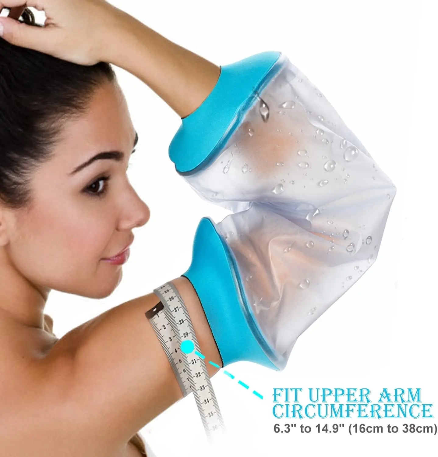 The Picc line shower cover is suitable for the upper arm, has waterproof function, and can be reused at the elbow wound.