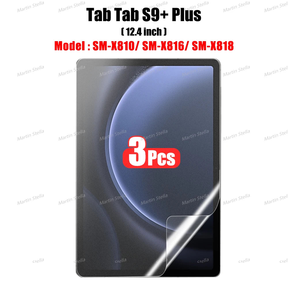 3Pcs Paper Feel Like Screen Protector for Samsung Galaxy Tab S7 S8 S9 Plus Ultra Samsung tab S6 Lite s7 s9 fe A8 A9 A7 No Glass
