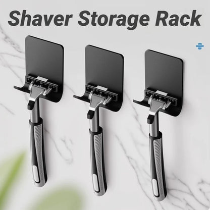 Storage Rack Hook Organizer Razor Shaver Stand For Men Shaving Bathroom Shelf