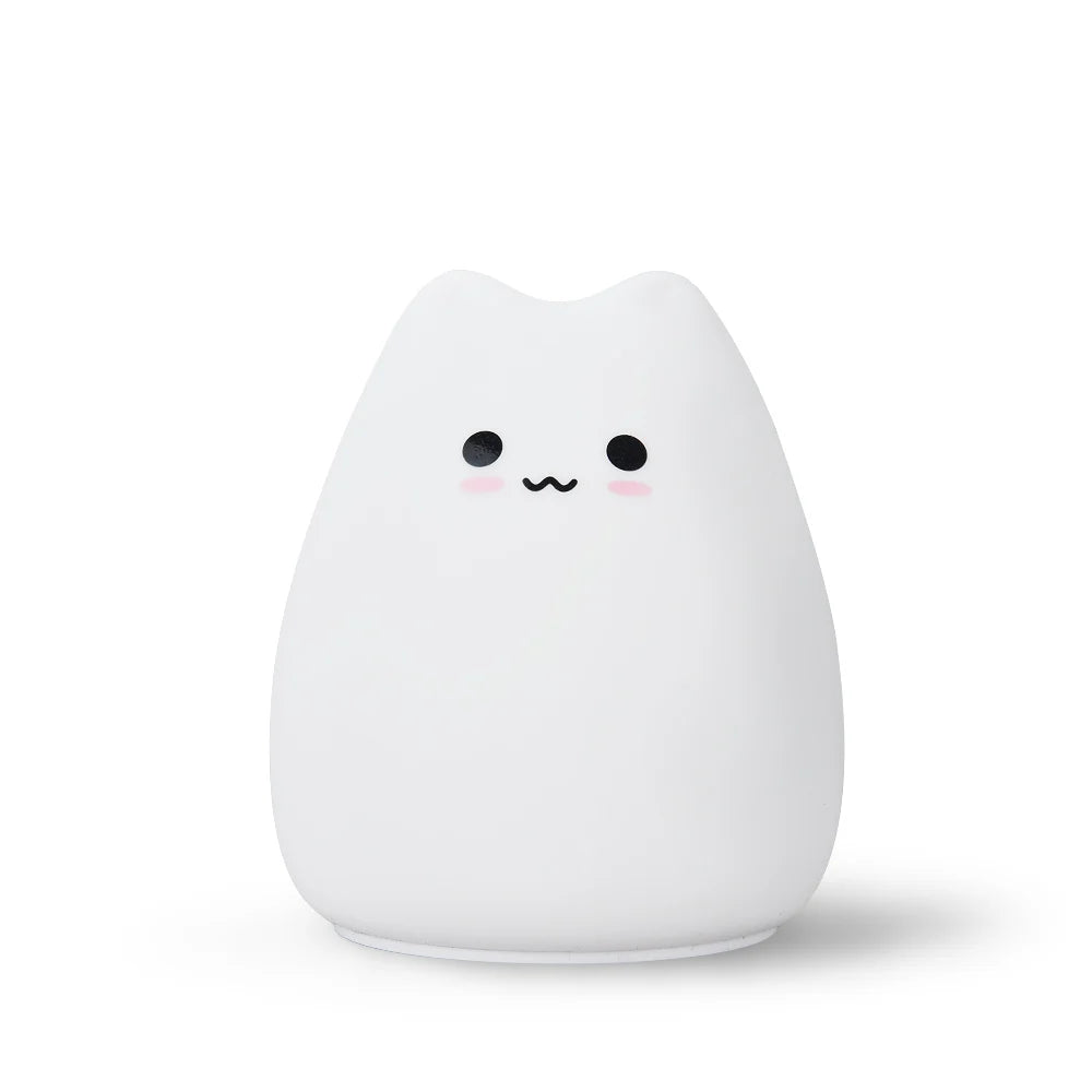 Cat Touch Night Light — 7-Color Changing Bedside Lamp