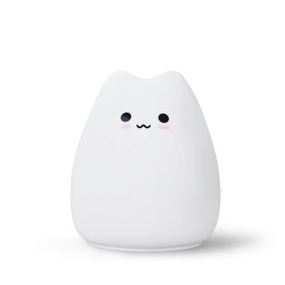 Cat Touch Night Light — 7-Color Changing Bedside Lamp