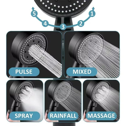 For Xiaomi Shower Head 5 Modes Water Saving Adjustable High Pressure Showerhead Handheld Spray Hangable Bathroom Accessories New