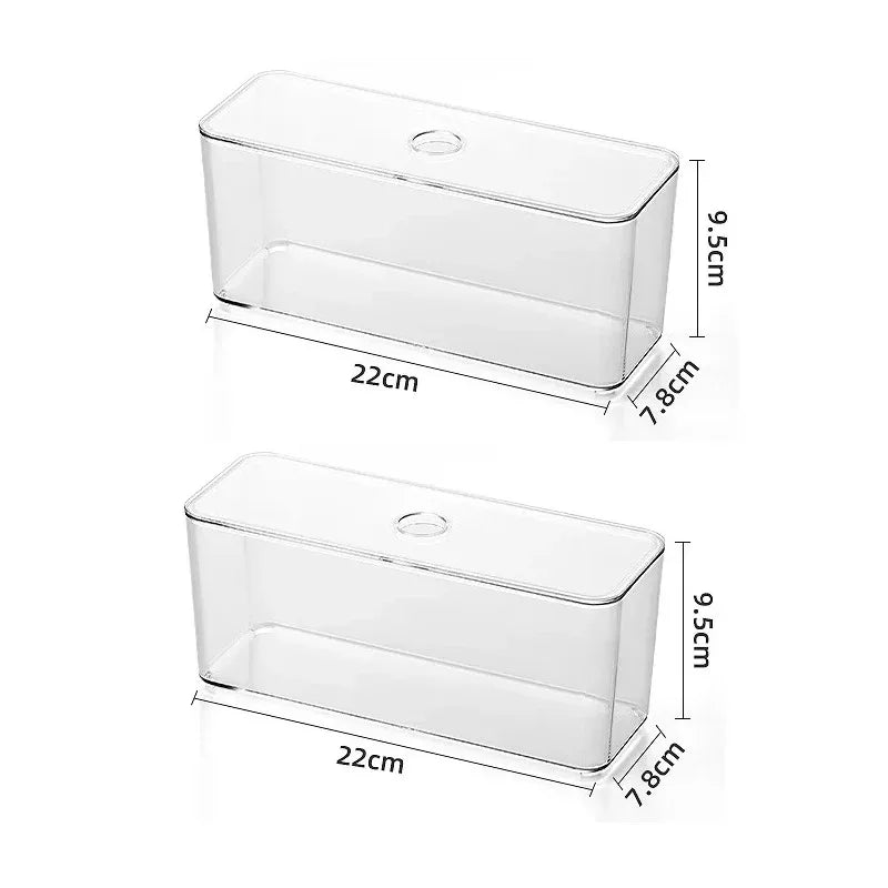 Clear Drawer Organizer Sets Acrylic Box Plastic Storage Box Stationery Makeup Organizer Boxes Transparent Storage Box Bins