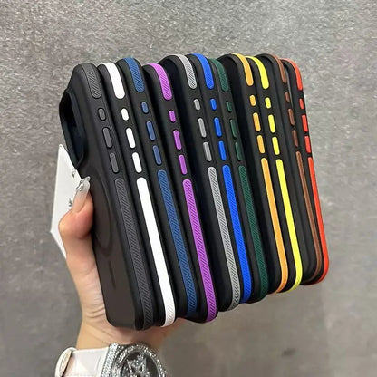 Luxury Magnetic Matte Translucent Case For Samsung Galaxy S25 Ultra S24 Plus S23 FE S22 S25 For Magsafe Wireless Charging Cover