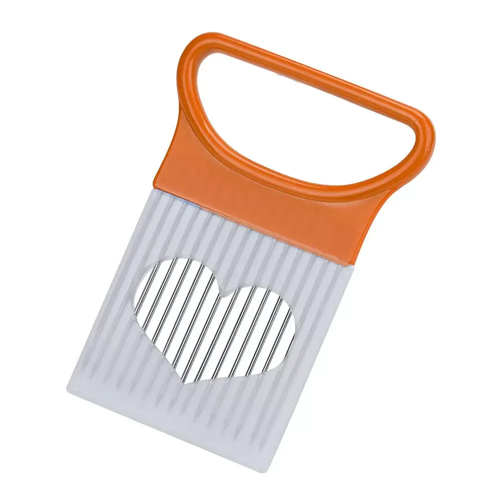 Stainless Steel Onion & Potato Slicer Holder – Kitchen Tool