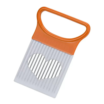Stainless Steel Onion & Potato Slicer Holder – Kitchen Tool
