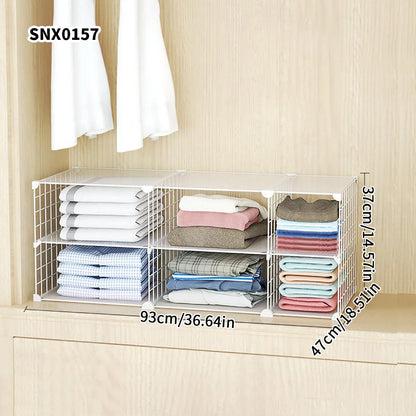 Clothing Layered Storage Wardrobe Partition Rack Hanging Closet Cross Partition Vertical Student Dormitory Cabinet Layered Rack