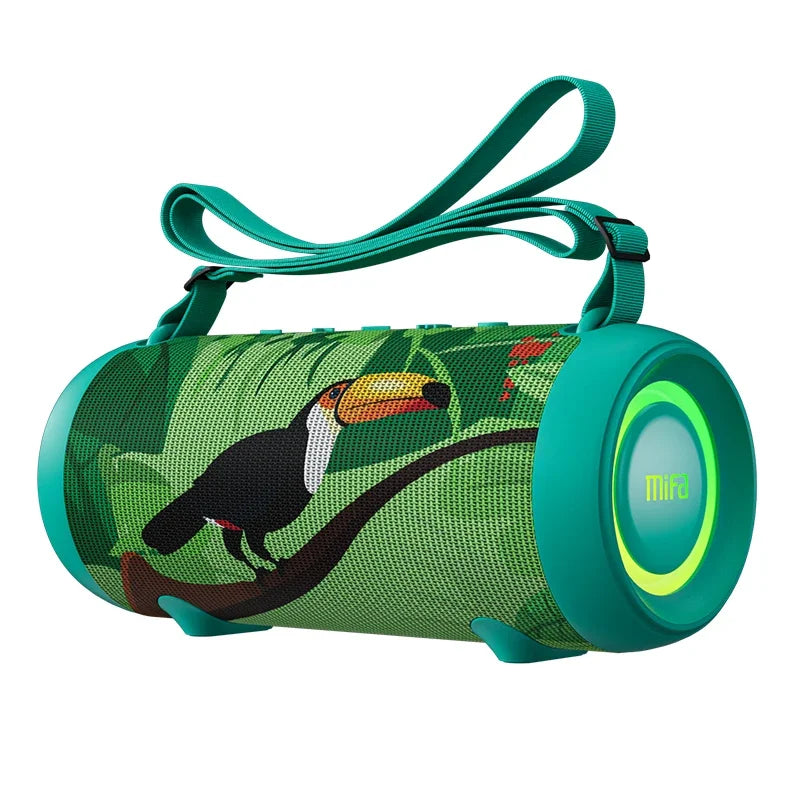 Mifa A90 Green Bluetooth Speaker 60W Output Power Bluetooth Speaker with Class D Amplifier Excellent Bass Performance