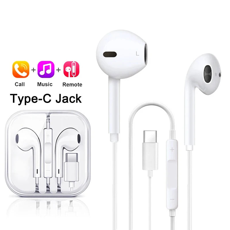 Original Wired Lightning Earphones For Apple iPhone 14 13 12 11 Pro Max Mini X XS XR X 7 8 6 Plus SE 2020 Headphones Accessories