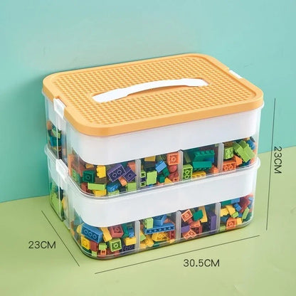 Plastic Storage Box For Lego Children Jigsaw Puzzle Building Block Container Classification Part Sort Box Kidroom Toy Organizer