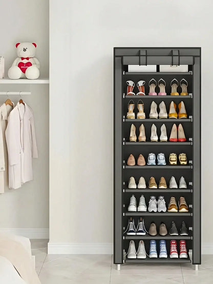 6th/8th/10th Floor Non-Woven Fabric Shoe Rack, Entrance Door Shoe Rack, Multi-Functional Storage Rack. The First Floor Can Hold Three Pairs Of Shoes. Suitable For Entrance, Living Room, Bedroom Or Coat Rack. Valentine's Day G