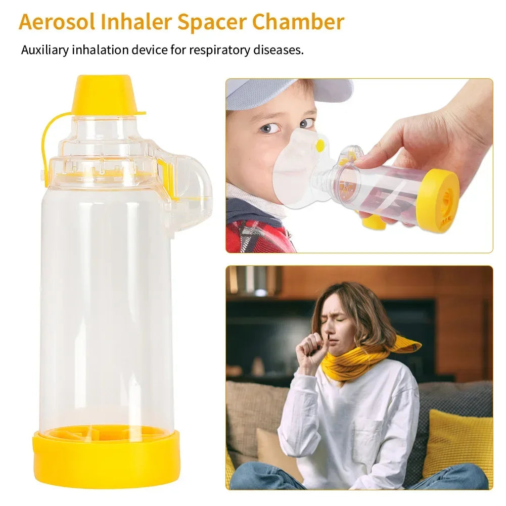 Professional Adult/Pediatric/Baby Asthma Spacer Inhaler Spacer Device Silicone Aerosol Cabin Surgical Supplies Health Care Tools