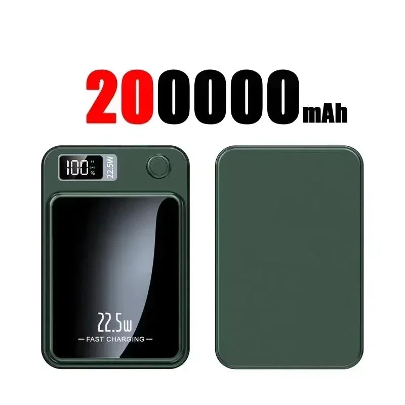 Lenovo Magnetic Wireless Power Bank 500000mAh PD22.5W Large Capacity Fast Charging External Battery For iphone Samsung Xiaomi