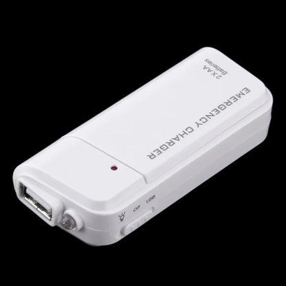 USB Emergency 2 AA Battery Extender Charger Power Bank Power Case for iPhone Mobile MP3 MP4 Black White