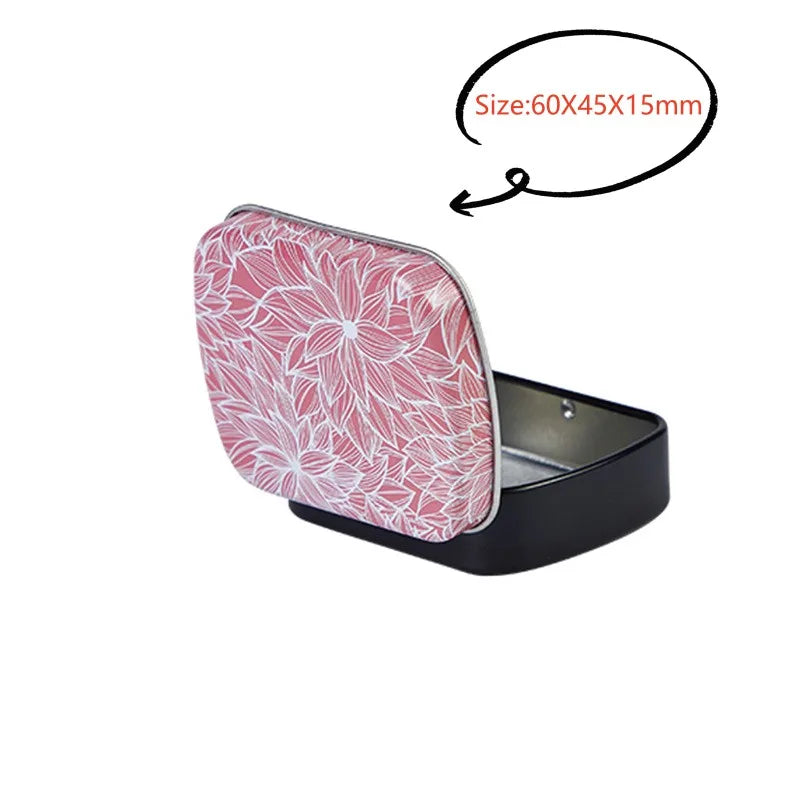 New Square Tin Storage Box – Silver Metal Box for Jewelry, Coins, Keys & Candy
