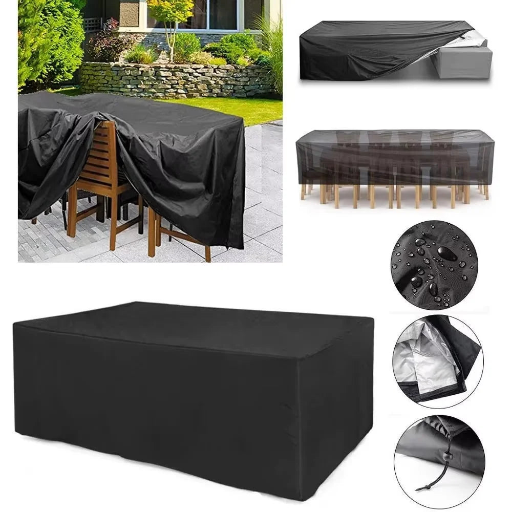 Real Outdoor Cover for Garden Furniture Rain And Snow Resistant Patio Chair Sofa Table Dust Cover Protective Outdoor Cushion
