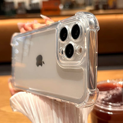 Clear Shockproof iPhone Case — Transparent Bumper Cover