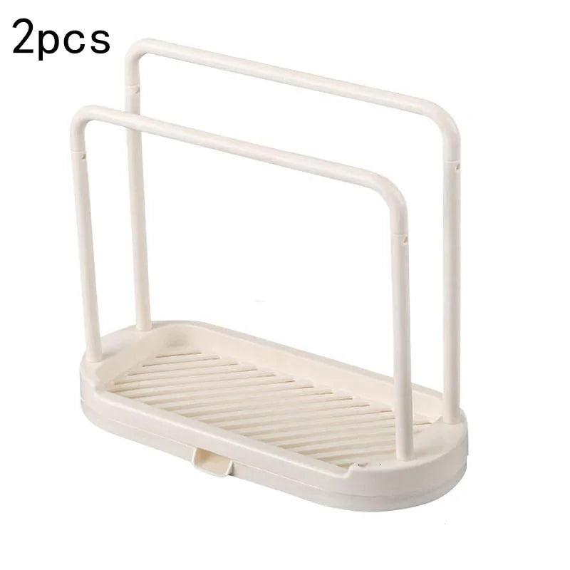 Kitchen Rag Drain Stand Kitchen Accessories Sink Drainage Shelf Sink Drain Storage Basket for Sponge Rag Wire Ball 1/2/3PCS