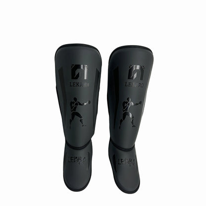 Lekaro Adult Professional Fighting Leg Guards Boxing Shin Guards Fighting Protective Gear Instep Protection Fighting Equipment