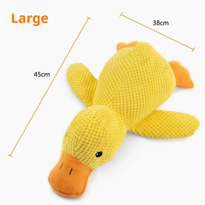 Yellow Duck Squeaky Plush Toy for Dogs