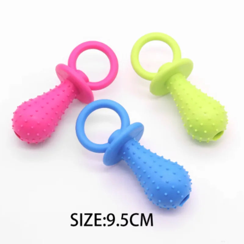 Dog Teething Toy Chew Stick Bite Resistant Fun Leak Proof Food Toy Pet Teether Cleaner Stick