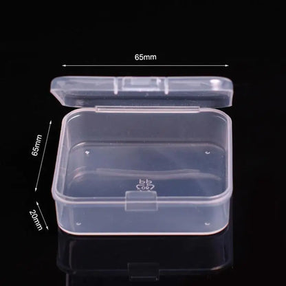 Mini Plastic Rectangular Box – Translucent, Dustproof Jewelry & Small Item Storage Container
