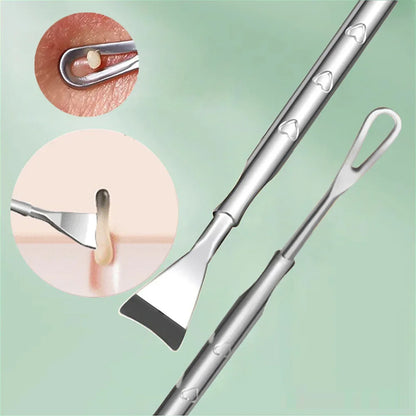 Double Head Stainless Steel Professional Blackhead Remover Blemish Extractor Tool Pimple Comedone Removal For Face