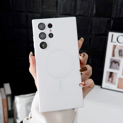 Luxury Magnetic Wireless Charging Case For Samsung Galaxy S26 S25 S24 S23 S 26 25 Ultra Plus Cases Shockproof Soft Phone Cover