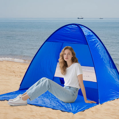 PAKICETUS Lightweight Pop Up Beach Tent with Carry Bag, Quick Setup Sun Shade Shelter Portable Outdoor Cabana Tent for Beach Vacation Outdoor Travel Lovers
