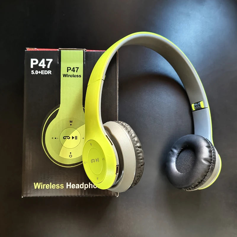 Handsfree Wireless Headphones Noise Canceling Headphone Earphone P47 headset Bluetooth Head Phone for iPhone Huawei Samsung S22