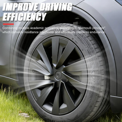 4PCS Hubcaps for Tesla Model Y Juniper 19 Inch 2025 Performance Replacement  Wheel Cover Automobile Hub Cap Full Rim Accessories