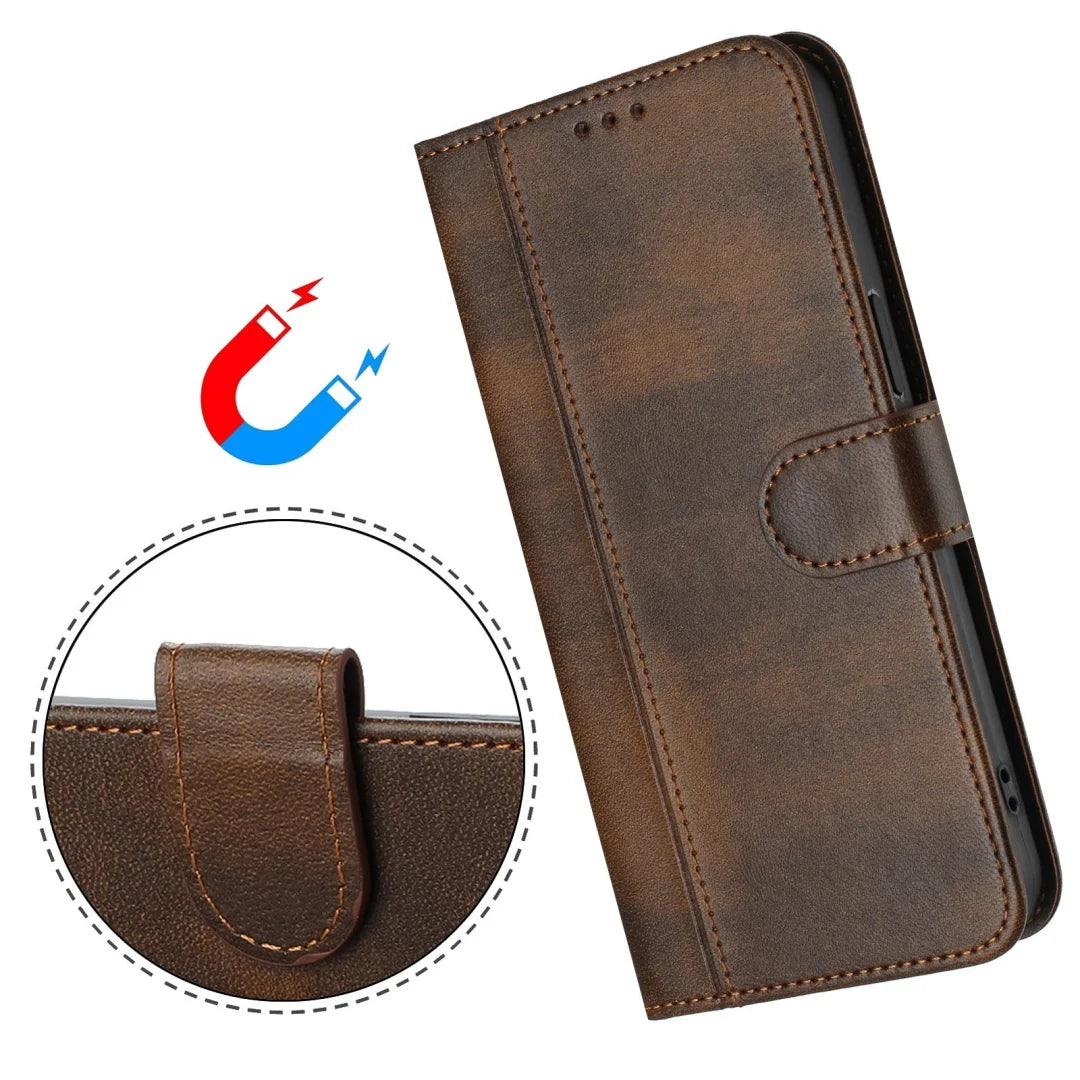 Leather Wallet Case For Samsung Galaxy A54 A34 A24 A14 A04e A04 Core A04 A73 A53 A33 A23 A13 A03 Core A03s A03 Phone Cover