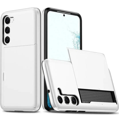 For Samsung Galaxy S26 S25 S24 Ultra S22 Plus S23 S21 S20 FE Note 20 A17 A55 Wallet Cover Card Holder Slot Shockproof Phone Case