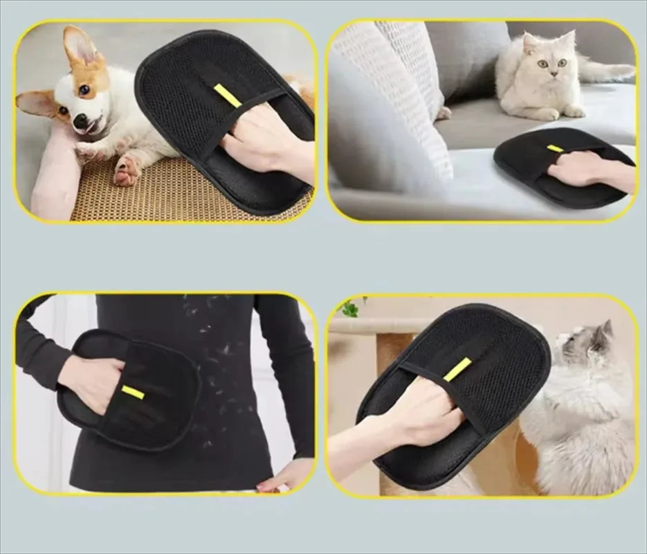 Pet Grooming equipment Gloves Deshedding Glove pet hair remover glove for Dog Cat Rabbit Accessories with Long/Short/Curly Hair